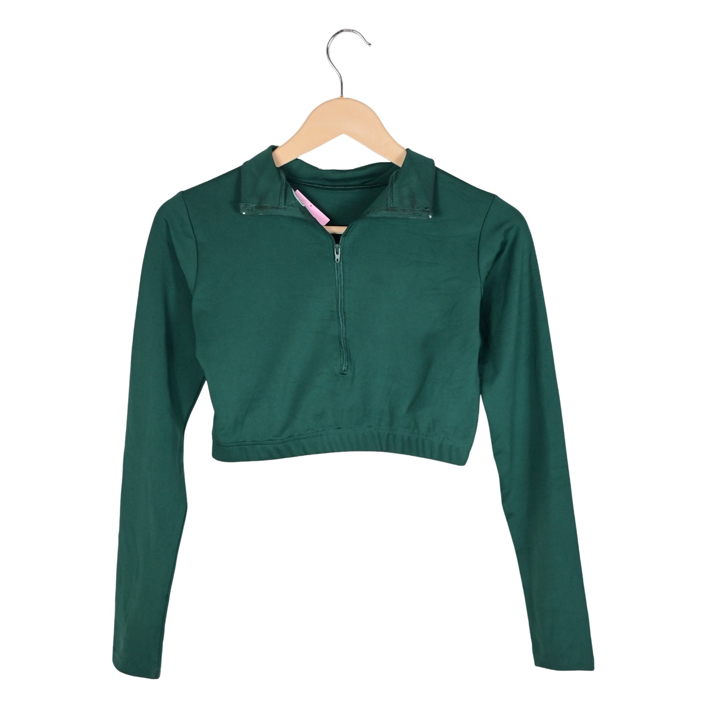Women's Crop Zipper Top