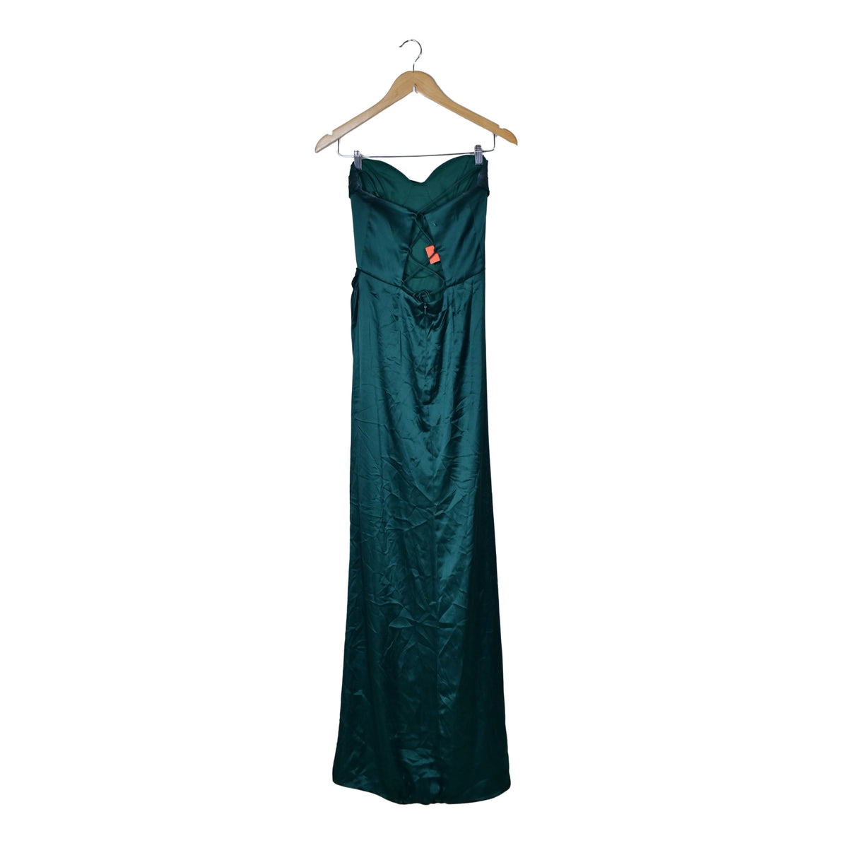 Women's Strapless Satin Maxi Gown
