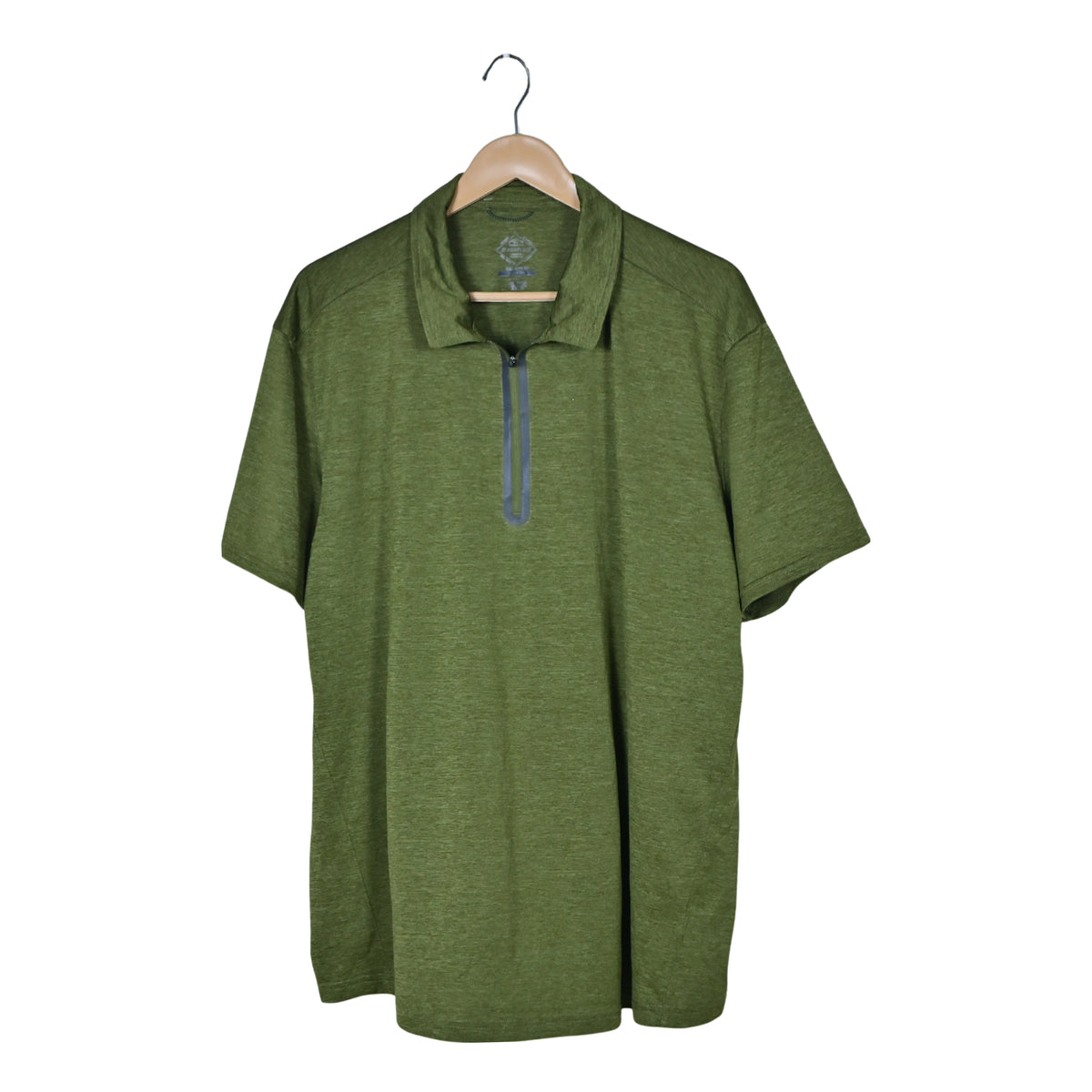 Men's Quarter Zipper Polo T-Shirt
