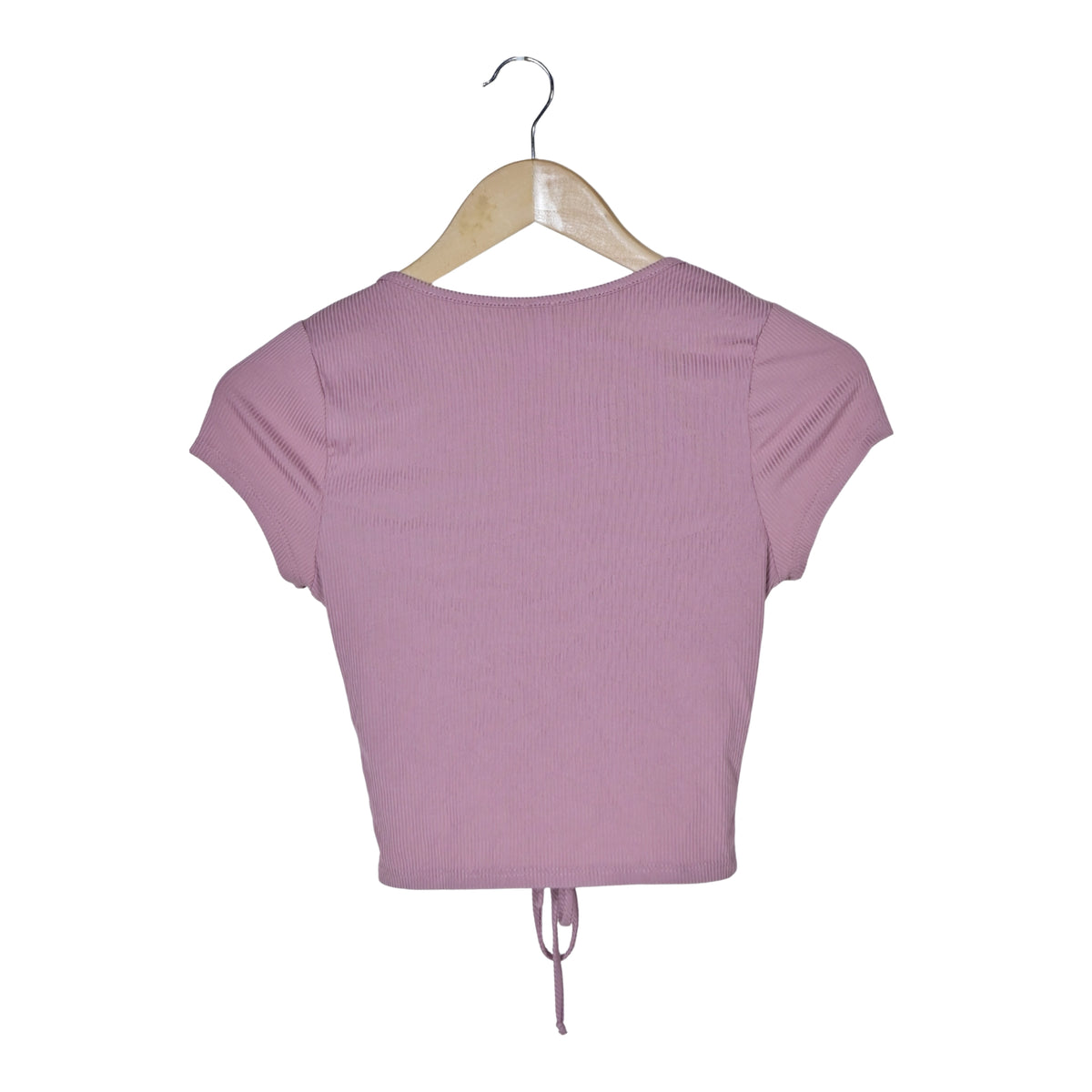 Women's V-Neck Ribbed Crop Top