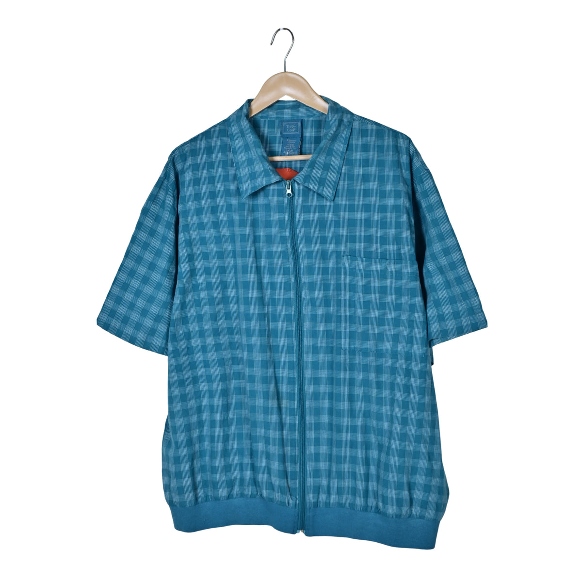 Men's Zip-Up Half Sleeves Shirt