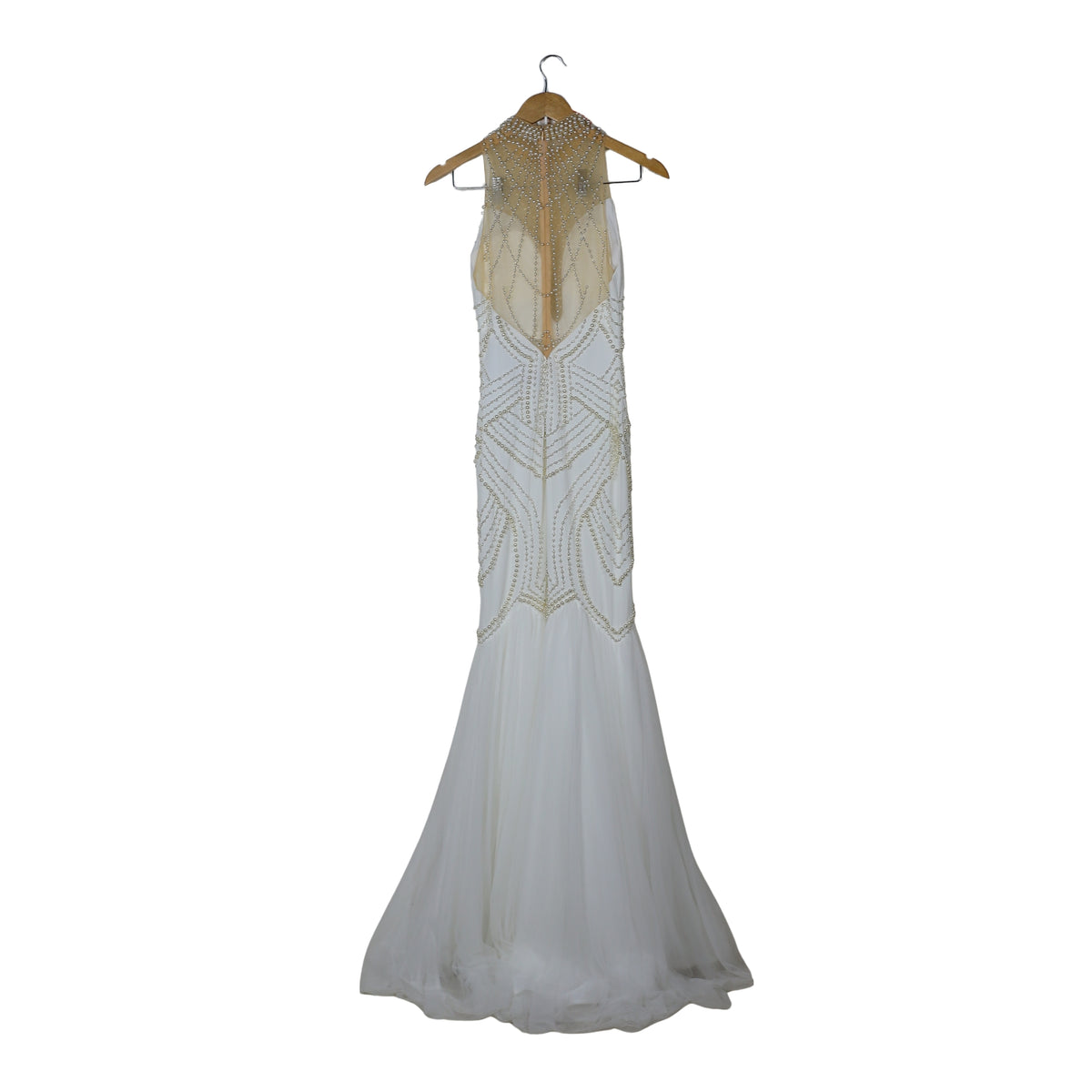 Women's Pearl Embellished Mermaid Dress