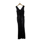 Women's V-Neck Sequins Maxi Dress