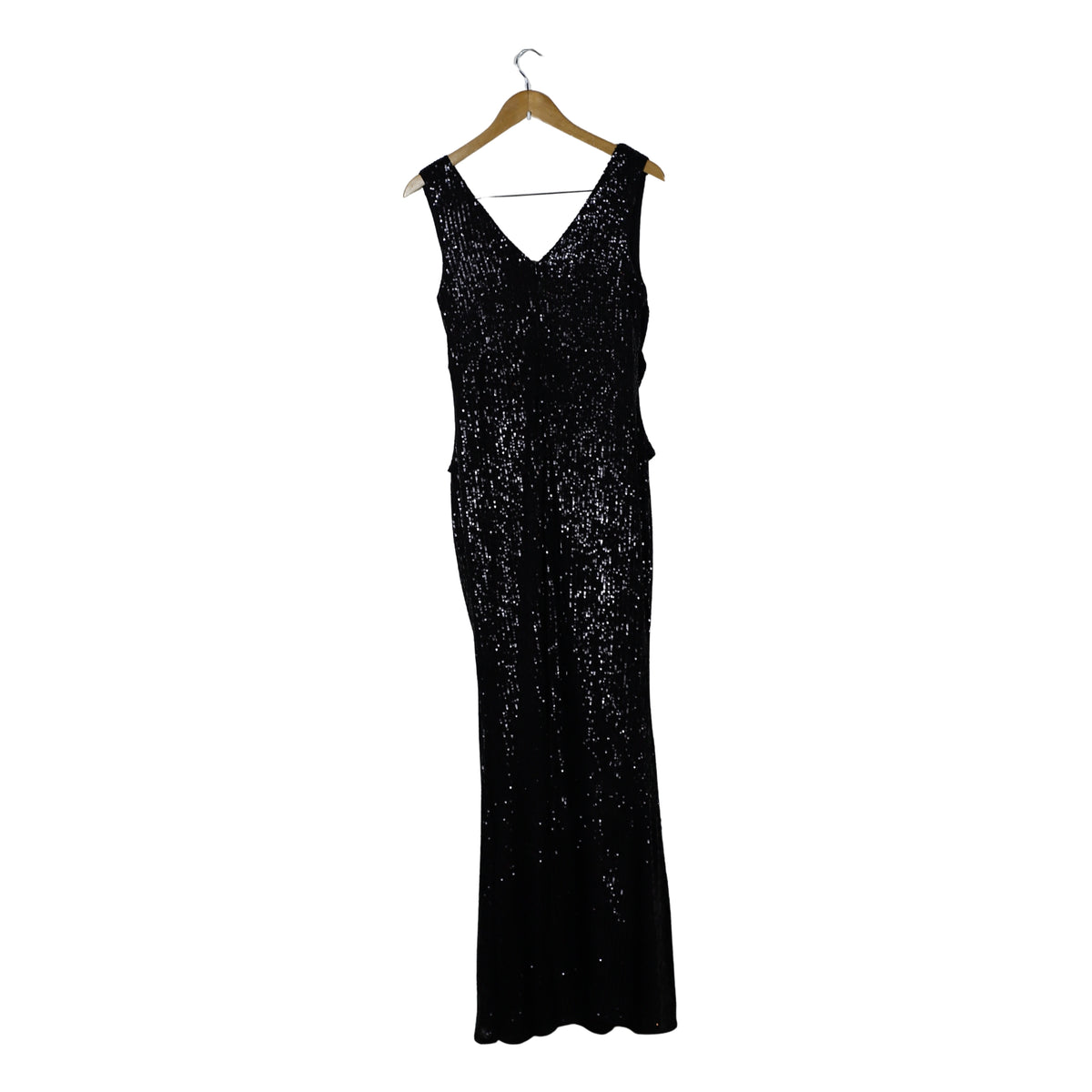 Women's V-Neck Sequins Maxi Dress