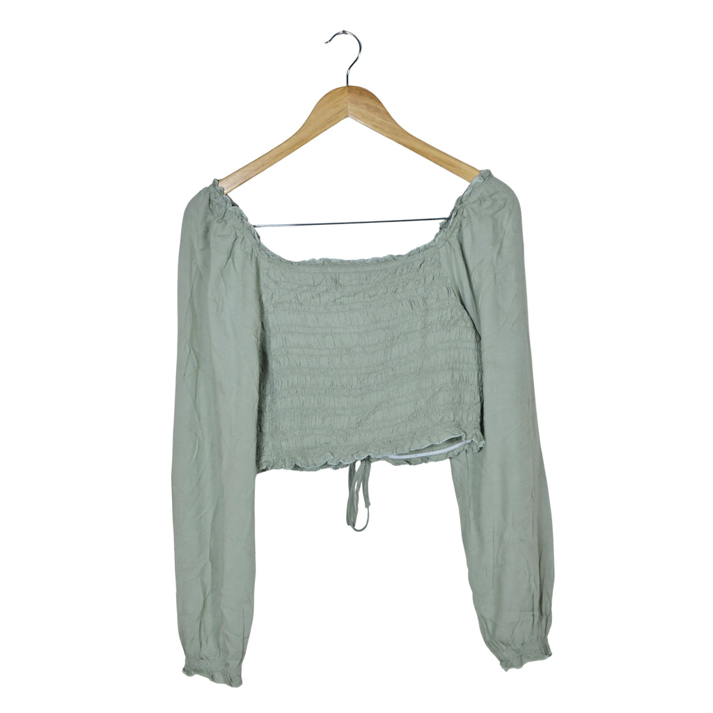 Women's Off-Shoulder Smocked Top