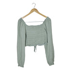 Women's Off-Shoulder Smocked Top