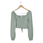 Women's Off-Shoulder Smocked Top