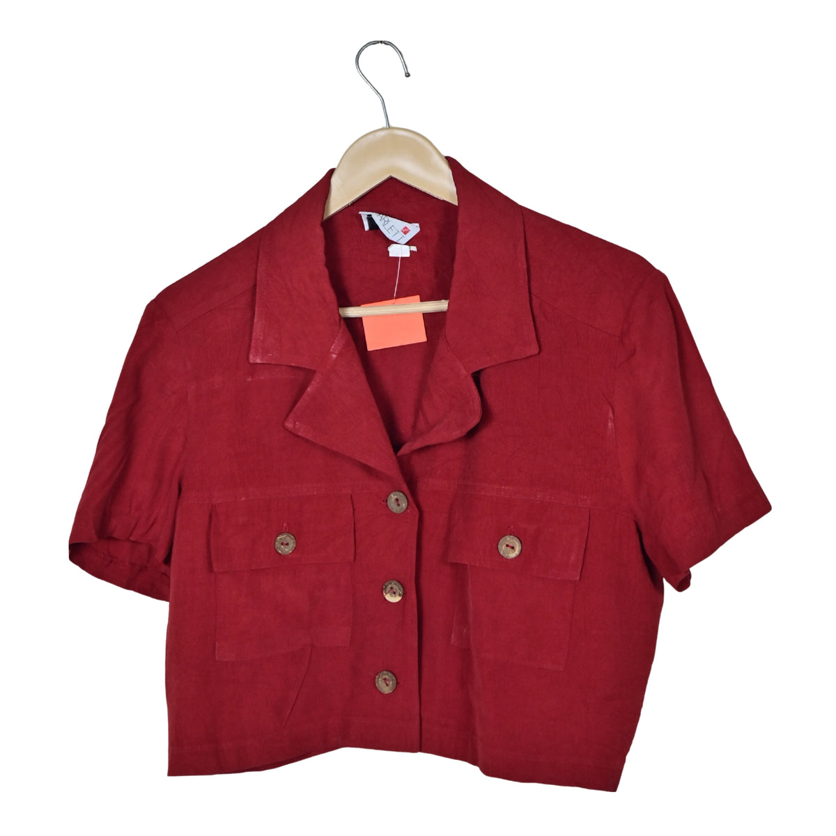 Women's Short Sleeves Crop Shirt