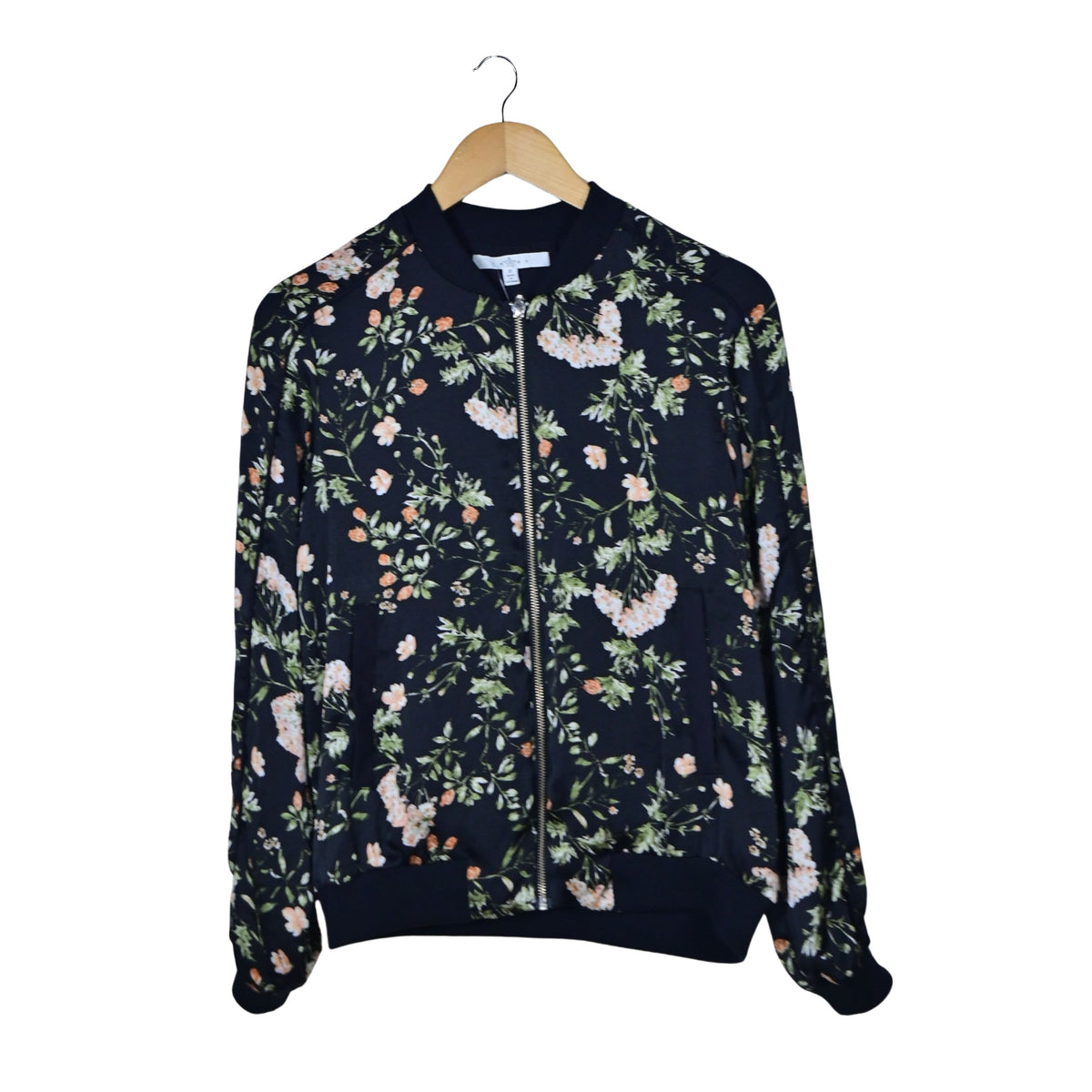 Women's Floral Zipper Jacket