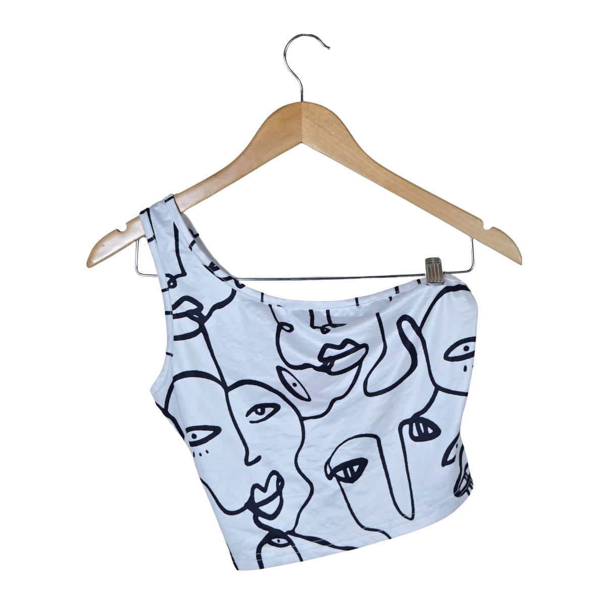 Women's One-Shoulder Crop Top
