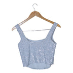 Women's Glitter Crop Top