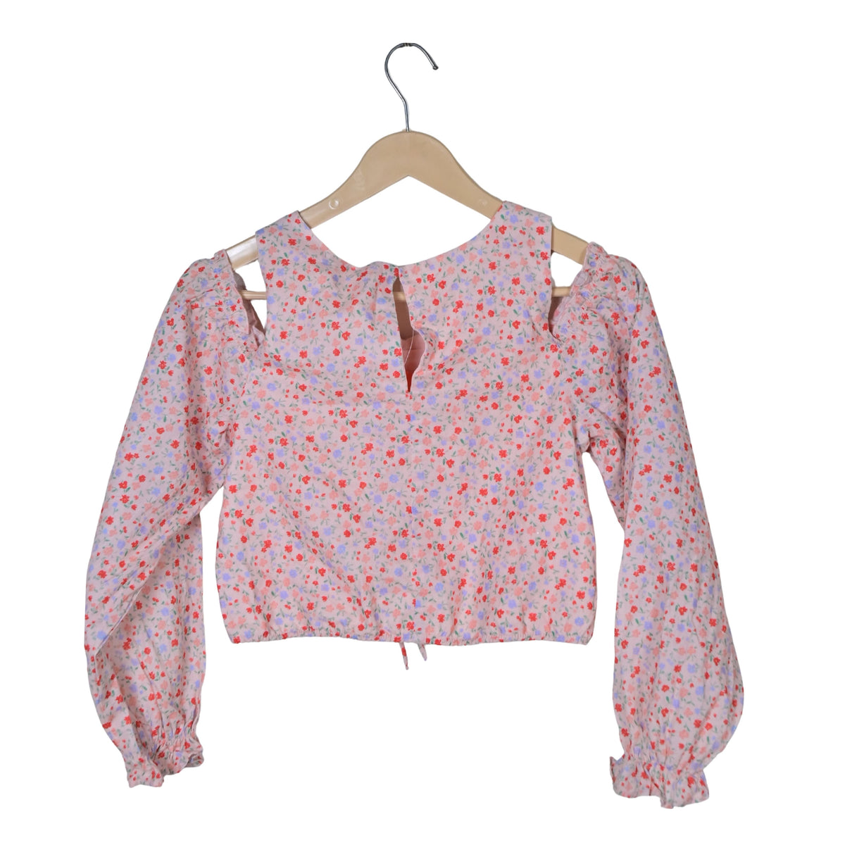 Women's Cut-Shoulder Floral Top