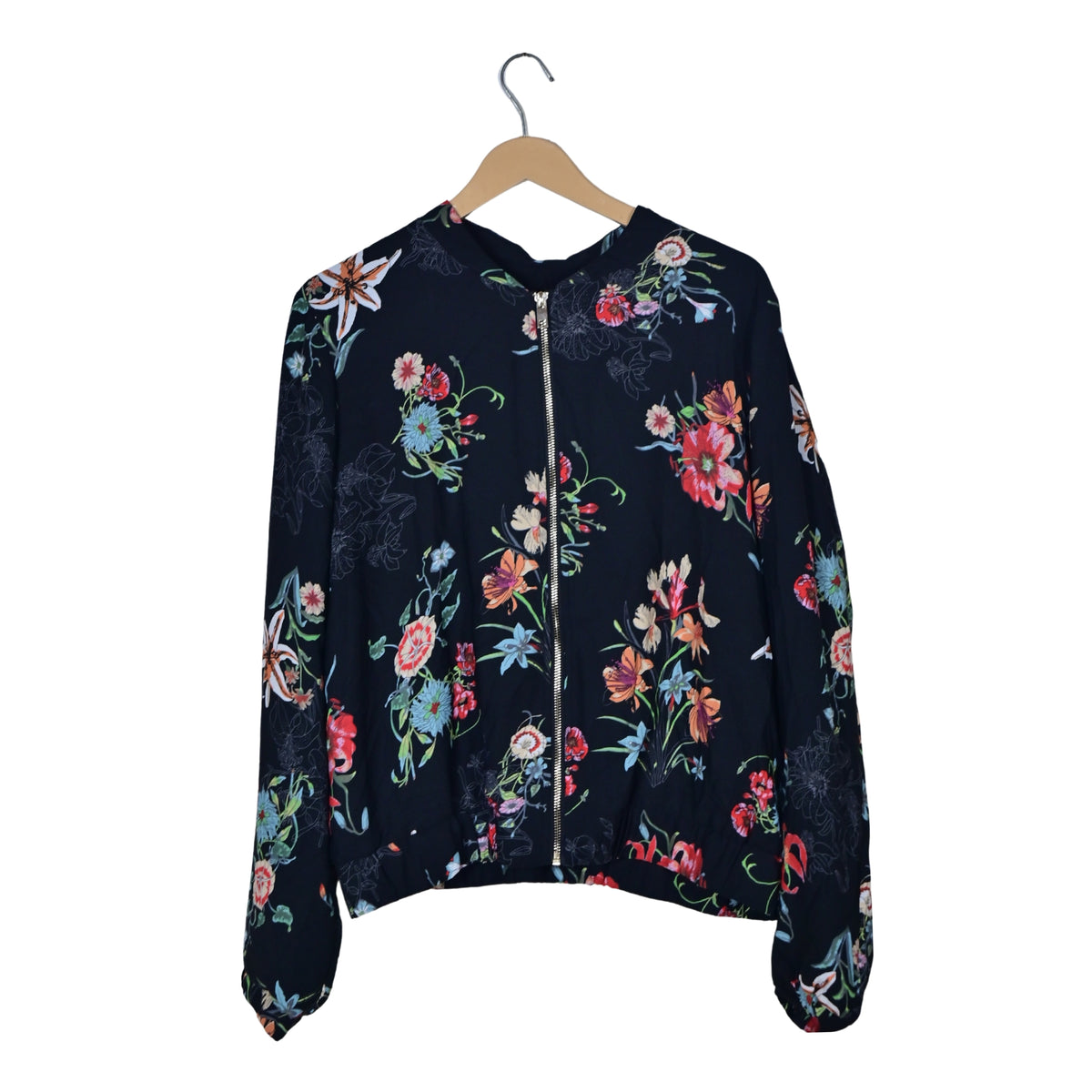 Women's Floral Zipper Jacket