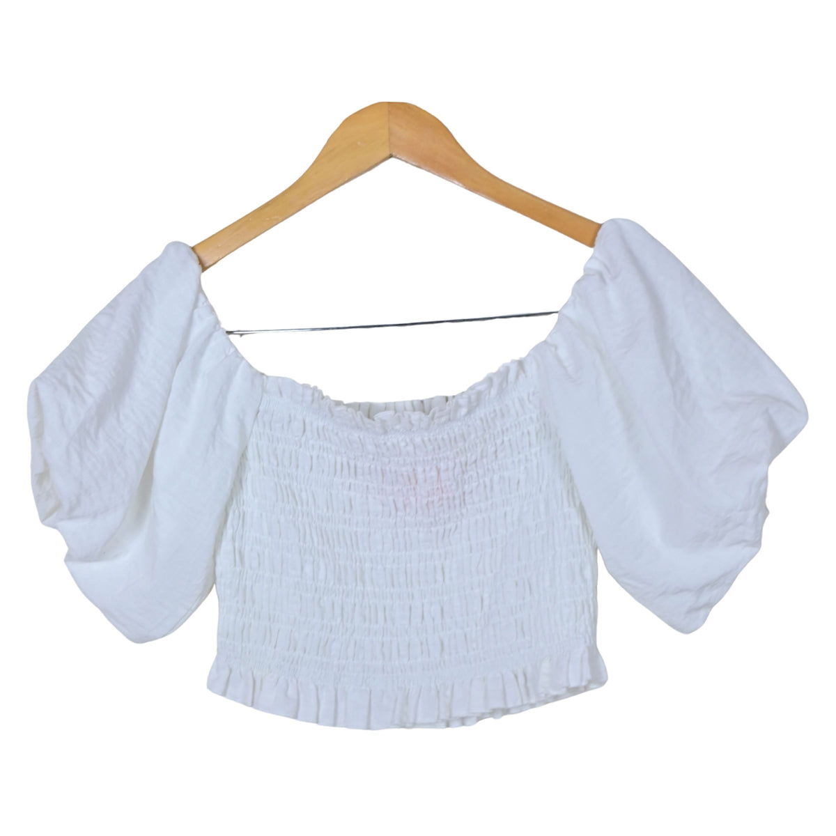 Women's Smocked Cropped Top