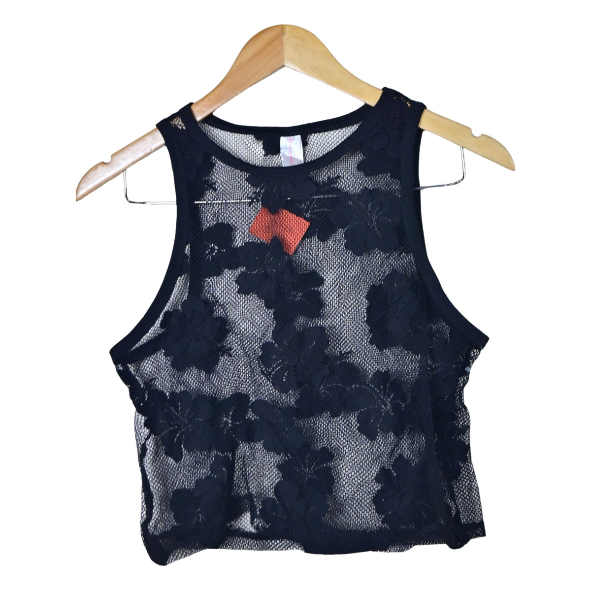 Women's Floral Net Top