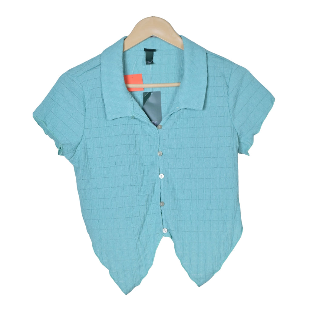 Women's Short Sleeves Crop Shirt