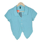 Women's Short Sleeves Crop Shirt