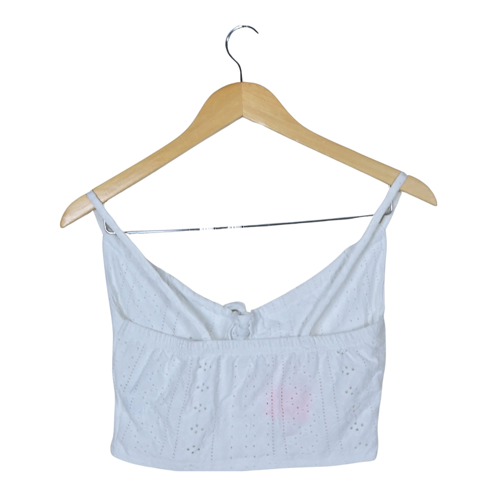 Women's Eyelet Crop Cami Top