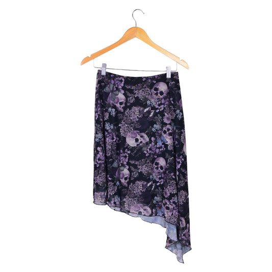 Women's Skull Printed Skirt