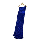 Women's One-Shoulder Sequins Maxi Dress