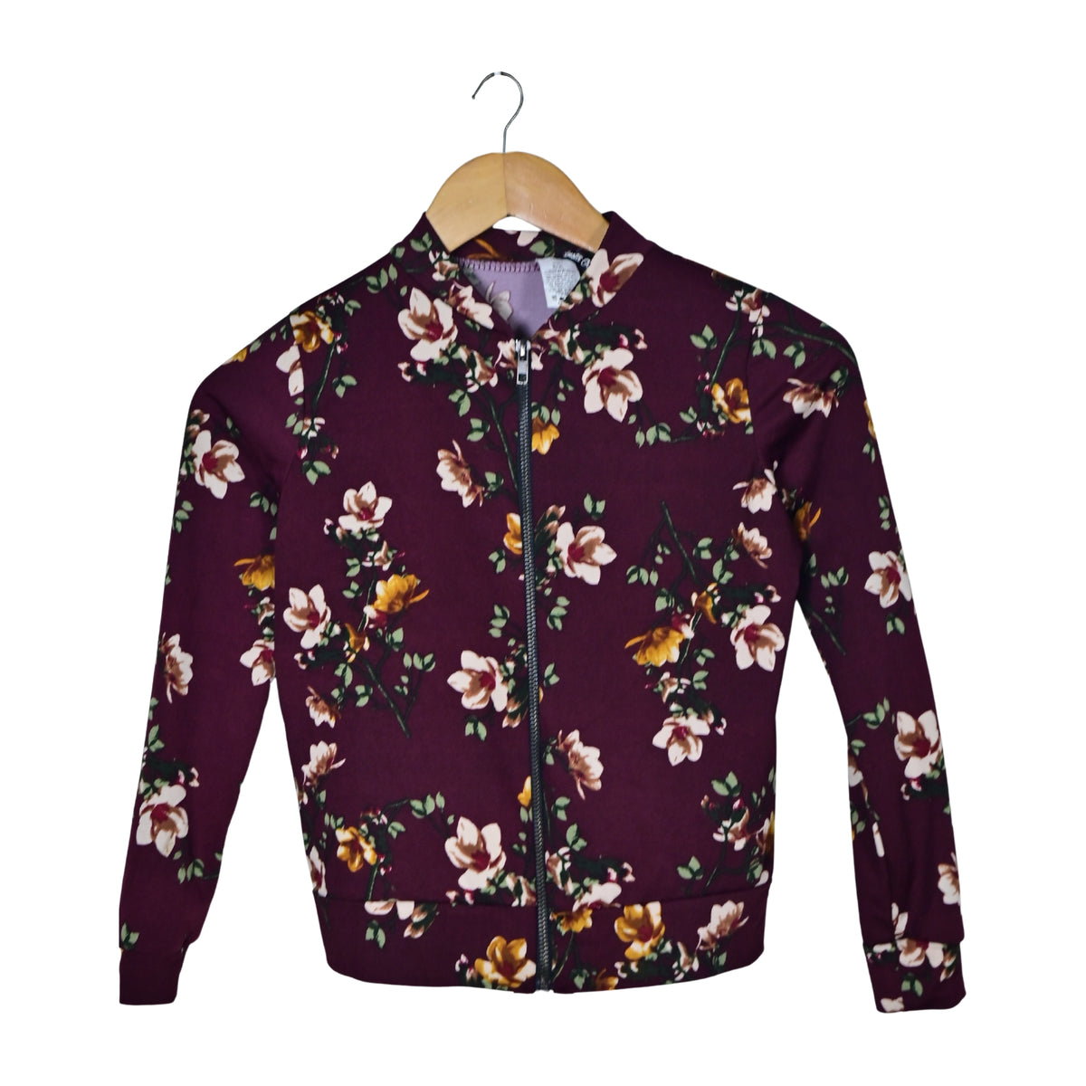 Women's Floral Zipper Jacket